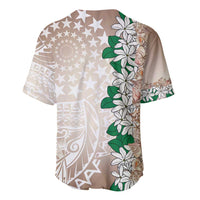 Cook Islands Tiare Maori With Conch Shell Baseball Jersey 2025 Pasifika Polynesian Tattoo LT14 - Polynesian Pride