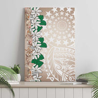 Cook Islands Tiare Maori With Conch Shell Canvas Wall Art 2025 Pasifika Polynesian Tattoo LT14 - Polynesian Pride
