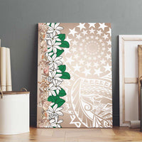 Cook Islands Tiare Maori With Conch Shell Canvas Wall Art 2025 Pasifika Polynesian Tattoo LT14 - Polynesian Pride
