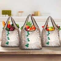 Cook Islands Tiare Maori With Conch Shell Grocery Bag 2025 Pasifika Polynesian Tattoo LT14 3-pack One Size Brown - Polynesian Pride