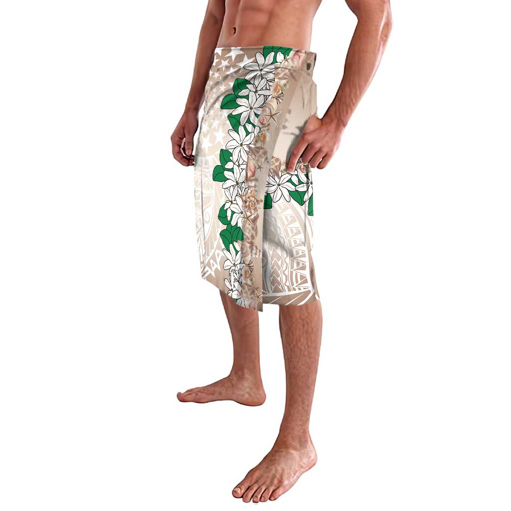 Cook Islands Tiare Maori With Conch Shell Lavalava 2025 Pasifika Polynesian Tattoo LT14 - Polynesian Pride