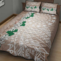 Cook Islands Tiare Maori With Conch Shell Quilt Bed Set 2025 Pasifika Polynesian Tattoo LT14 - Polynesian Pride