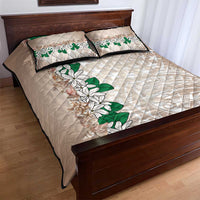 Cook Islands Tiare Maori With Conch Shell Quilt Bed Set 2025 Pasifika Polynesian Tattoo LT14 - Polynesian Pride