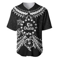 Kia Orana Cook Islands Baseball Jersey 2025 Pasifika Polynesian Turtle Black Color LT14 Black - Polynesian Pride