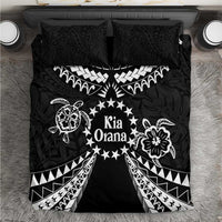 Kia Orana Cook Islands Bedding Set 2025 Pasifika Polynesian Turtle Black Color LT14 Black - Polynesian Pride