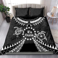 Kia Orana Cook Islands Bedding Set 2025 Pasifika Polynesian Turtle Black Color LT14 - Polynesian Pride