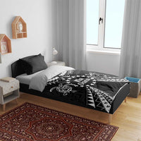 Kia Orana Cook Islands Bedding Set 2025 Pasifika Polynesian Turtle Black Color LT14 - Polynesian Pride