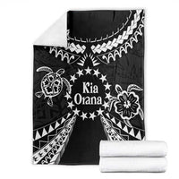 Kia Orana Cook Islands Blanket 2025 Pasifika Polynesian Turtle Black Color LT14 - Polynesian Pride