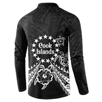 Kia Orana Cook Islands Button Sweatshirt 2025 Pasifika Polynesian Turtle Black Color LT14 - Polynesian Pride