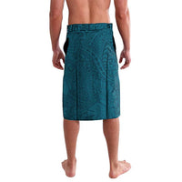 Kia Orana Cook Islands Lavalava Polynesian Turtle Crowberry Blue Color LT14 - Polynesian Pride