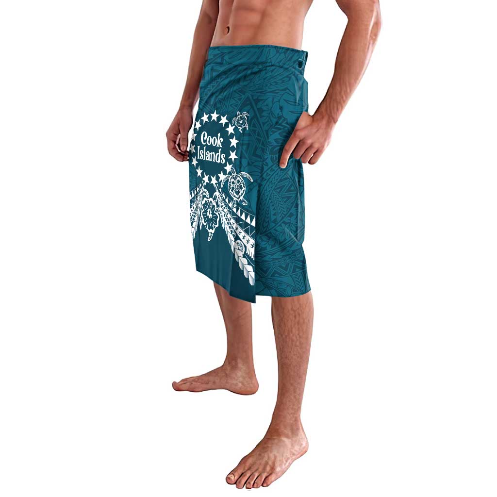 Kia Orana Cook Islands Lavalava Polynesian Turtle Crowberry Blue Color LT14 - Polynesian Pride