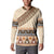 Bula Fiji Button Sweatshirt 2025 Pasifika Traditional Fijian Masi