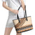 Bula Fiji Leather Tote Bag 2025 Pasifika Traditional Fijian Masi