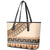 Bula Fiji Leather Tote Bag 2025 Pasifika Traditional Fijian Masi