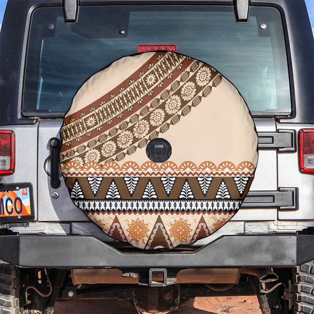 Bula Fiji Spare Tire Cover 2025 Pasifika Traditional Fijian Masi