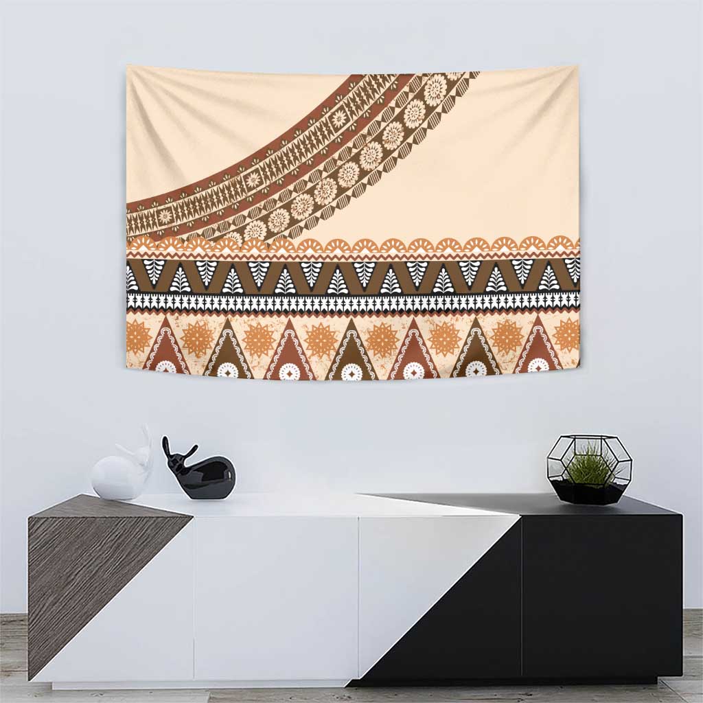 Bula Fiji Tapestry 2025 Pasifika Traditional Fijian Masi LT14 - Polynesian Pride