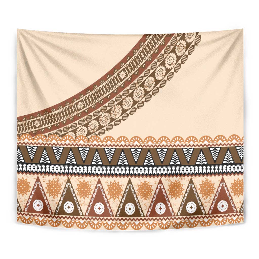 Bula Fiji Tapestry 2025 Pasifika Traditional Fijian Masi LT14 - Polynesian Pride