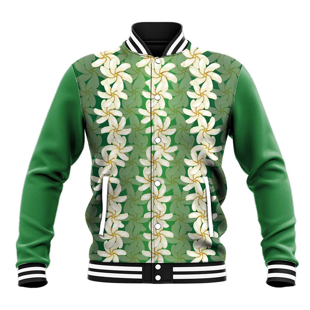 Ia Orana Tahiti Tiare Maori Seamless Style Baseball Jacket LT14 Unisex Green - Polynesian Pride