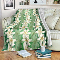 Ia Orana Tahiti Tiare Maori Seamless Style Blanket LT14 Green - Polynesian Pride