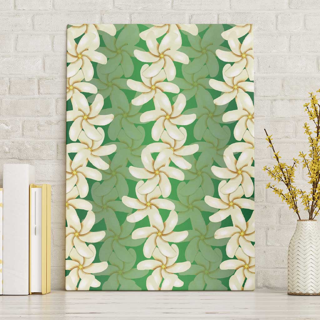 Ia Orana Tahiti Tiare Maori Seamless Style Canvas Wall Art LT14 Without Frame Green - Polynesian Pride