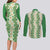 Ia Orana Tahiti Tiare Maori Seamless Style Couples Matching Long Sleeve Bodycon Dress and Long Sleeve Button Shirt