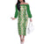 Ia Orana Tahiti Tiare Maori Seamless Style Family Matching Off The Shoulder Long Sleeve Dress and Hawaiian Shirt