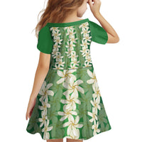 Ia Orana Tahiti Tiare Maori Seamless Style Kid Short Sleeve Dress LT14 - Polynesian Pride