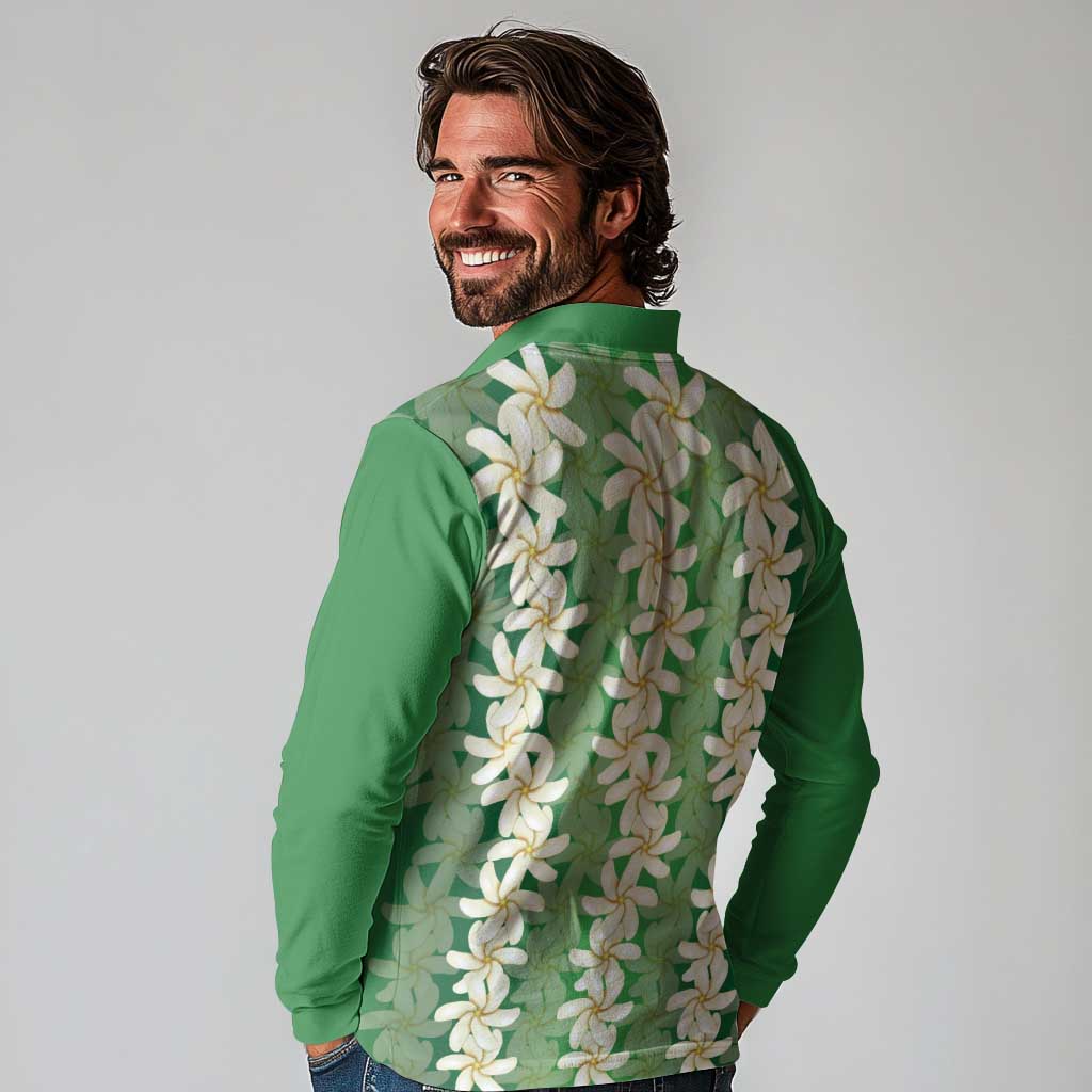 Ia Orana Tahiti Tiare Maori Seamless Style Long Sleeve Polo Shirt LT14 - Polynesian Pride