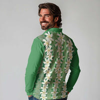Ia Orana Tahiti Tiare Maori Seamless Style Long Sleeve Polo Shirt LT14 - Polynesian Pride