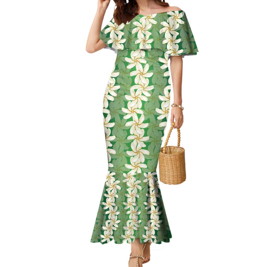 Ia Orana Tahiti Tiare Maori Seamless Style Mermaid Dress LT14 Women Green - Polynesian Pride