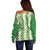 Ia Orana Tahiti Tiare Maori Seamless Style Off Shoulder Sweater