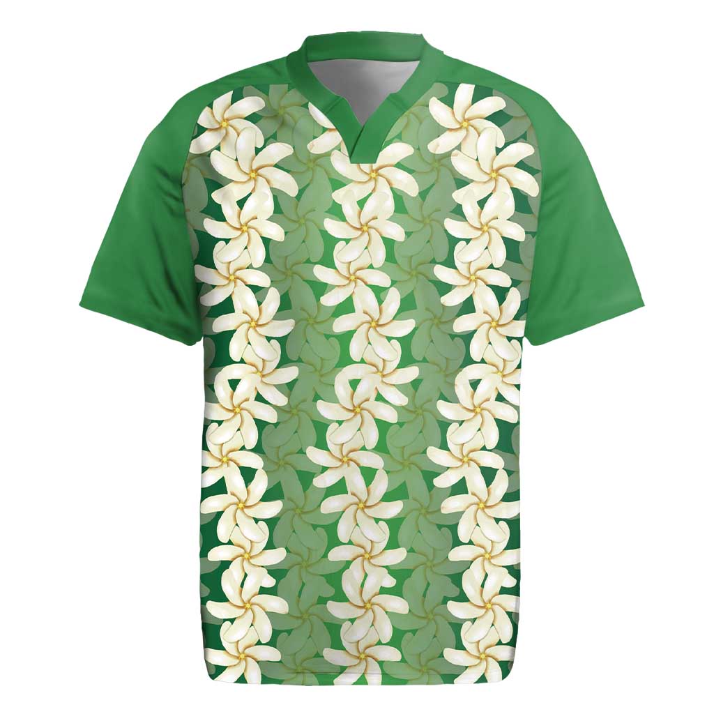 Ia Orana Tahiti Tiare Maori Seamless Style Rugby Jersey LT14 Green - Polynesian Pride