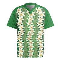 Ia Orana Tahiti Tiare Maori Seamless Style Rugby Jersey LT14 Green - Polynesian Pride