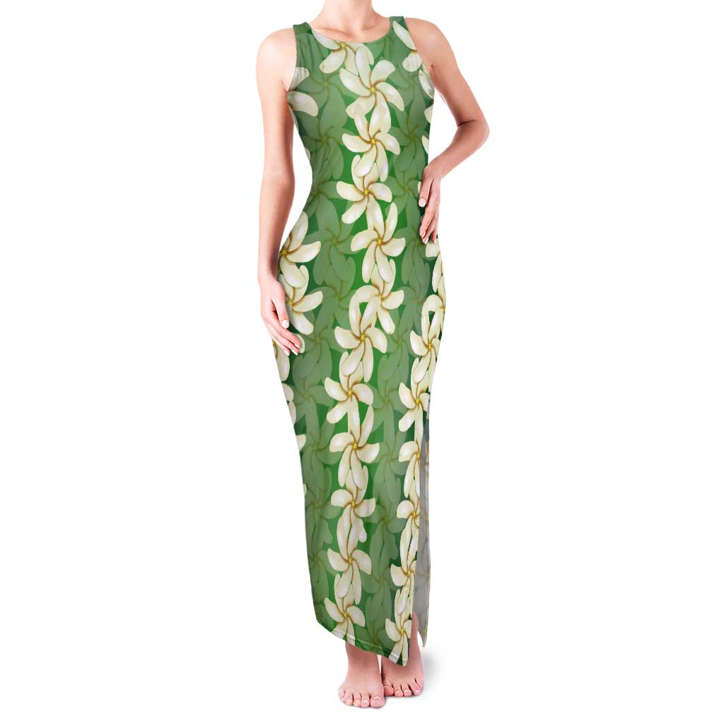 Ia Orana Tahiti Tiare Maori Seamless Style Tank Maxi Dress LT14 Women Green - Polynesian Pride