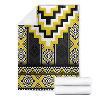 Yellow Taniko Aotearoa Blanket Niho Taniwha Mix Poutama LT14 - Polynesian Pride