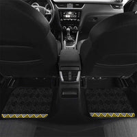 Yellow Taniko Aotearoa Car Mats Niho Taniwha Mix Poutama LT14 Set 2pcs - Back Yellow - Polynesian Pride