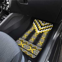 Yellow Taniko Aotearoa Car Mats Niho Taniwha Mix Poutama LT14 - Polynesian Pride