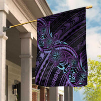 Teal Purple Polynesia Plumeria Tattoo Garden Flag LT14 House Flag Purple - Polynesian Pride