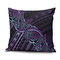 Teal Purple Polynesia Plumeria Tattoo Pillow Cover LT14 Purple - Polynesian Pride
