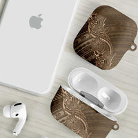 Brown Polynesia Plumeria Tattoo AirPods Case LT14 - Polynesian Pride