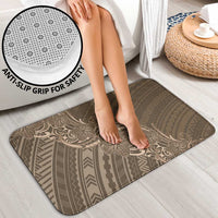 Brown Polynesia Plumeria Tattoo Bathroom Set LT14 - Polynesian Pride