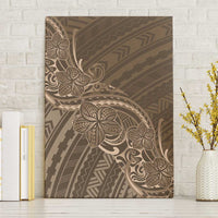 Brown Polynesia Plumeria Tattoo Canvas Wall Art LT14 Without Frame Brown - Polynesian Pride
