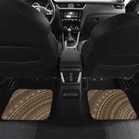 Brown Polynesia Plumeria Tattoo Car Mats LT14 Set 2pcs - Back Brown - Polynesian Pride