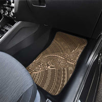 Brown Polynesia Plumeria Tattoo Car Mats LT14 - Polynesian Pride