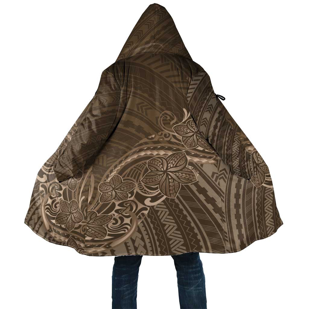 Brown Polynesia Plumeria Tattoo Cloak LT14 Unisex Brown - Polynesian Pride