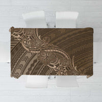Brown Polynesia Plumeria Tattoo Tablecloth LT14 Brown - Polynesian Pride