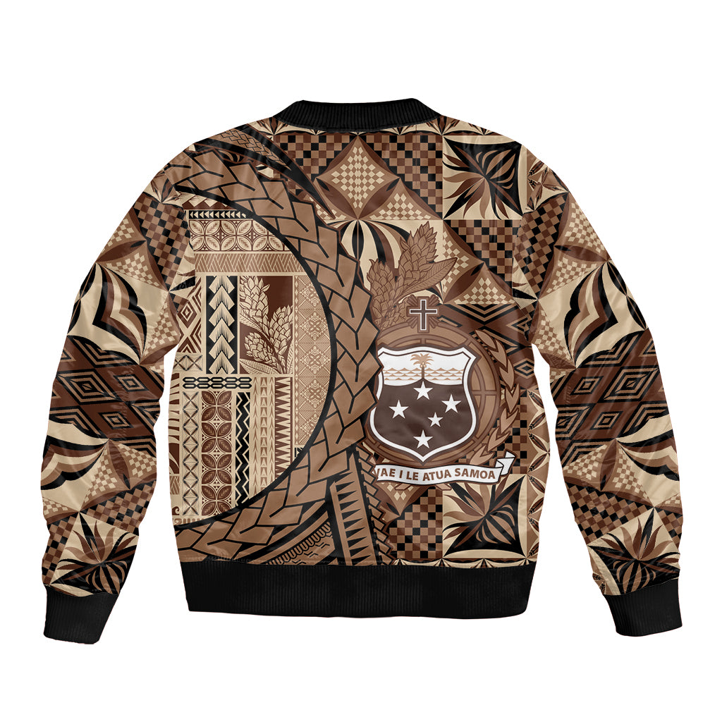 Samoa Siapo Bomber Jacket Happy Independence Day Vintage Vibes LT14 - Polynesian Pride