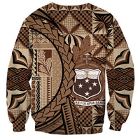 Samoa Siapo Sweatshirt Happy Independence Day Vintage Vibes LT14 - Polynesian Pride