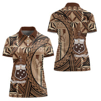Samoa Siapo Women Polo Shirt Happy Independence Day Vintage Vibes LT14 - Polynesian Pride
