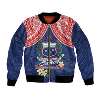 Samoan Independence Day Bomber Jacket Manuia Le Tutoatasi O Samoa LT14 Unisex Blue - Polynesian Pride